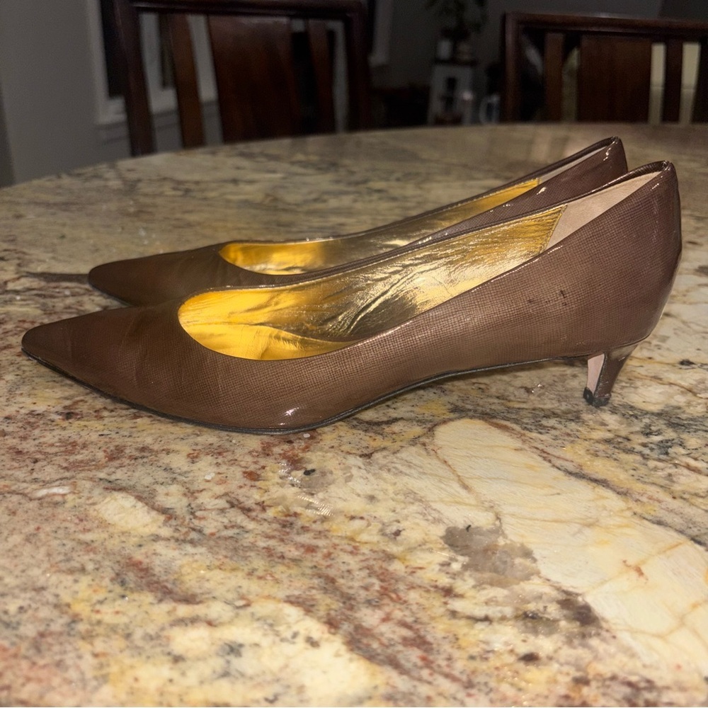 Ron White Patent Leather Kitten Heels Sz 38 - Picture 4 of 9